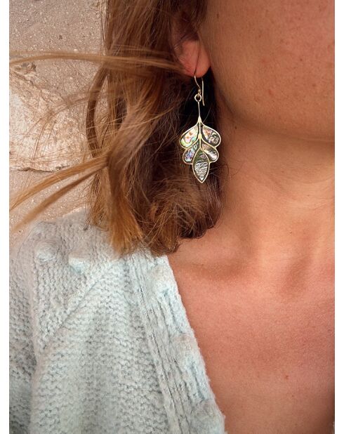 Boucles d'oreilles 1 Terres solaires édition 2 feuilles