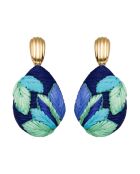 Boucles d'oreilles Monoï bleues