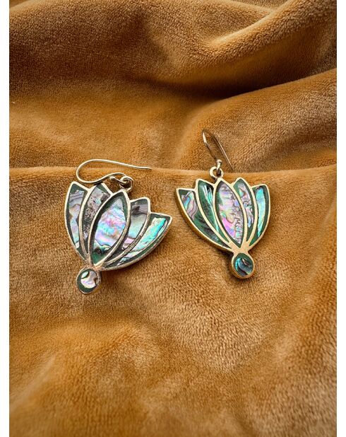Boucles d'oreilles 1 Terres solaires Edition 3 fleurs