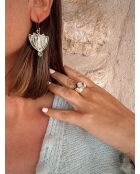 Boucles d'oreilles 1 Terres solaires Edition 3 fleurs