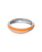Jonc Amok corde argent tangerine