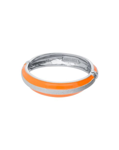 Jonc Amok corde argent tangerine