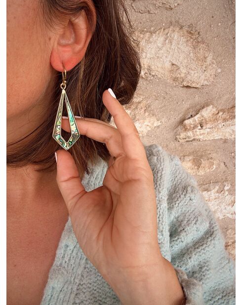 Boucles d'oreilles 1 Terres solaires édition 4 losanges