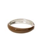 Jonc Amok Poly argent terre de sienne