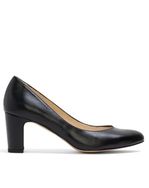 Escarpins Carole en cuir napa noirs