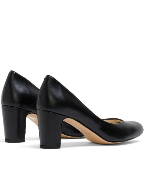 Escarpins Carole en cuir napa noirs