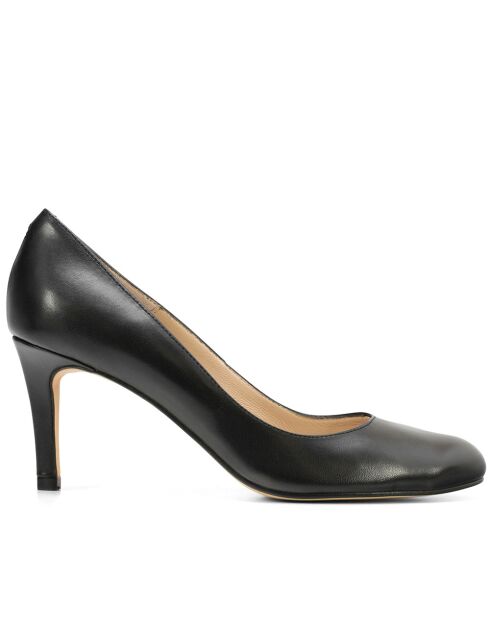 Escarpins en cuir daim Otilia noire - Talon : 6cm