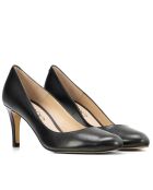Escarpins en cuir daim Otilia noire - Talon : 6cm