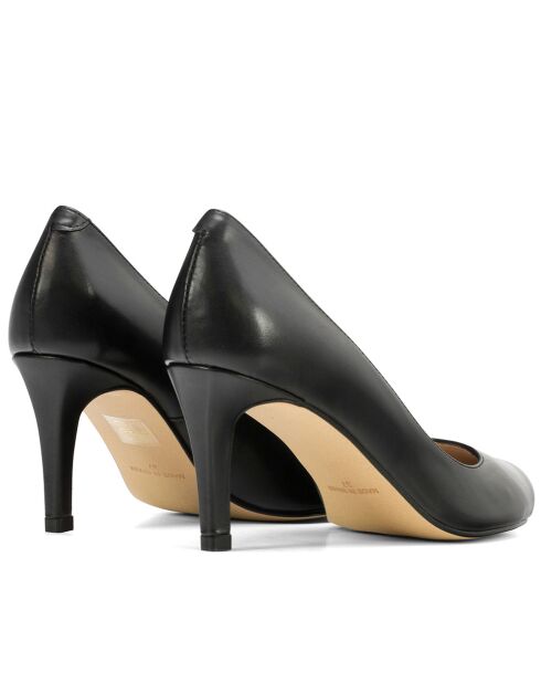 Escarpins en cuir daim Otilia noire - Talon : 6cm