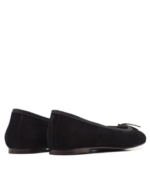 Ballerines en daim Marianela noires