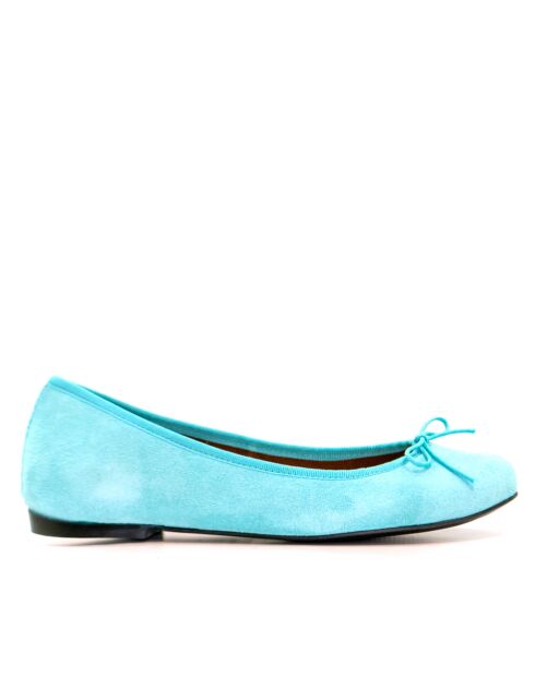 Ballerines en daim Marianela aqua