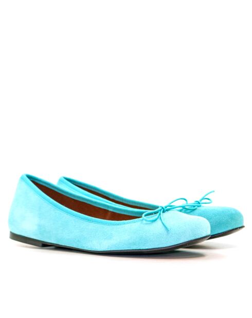 Ballerines en daim Marianela aqua