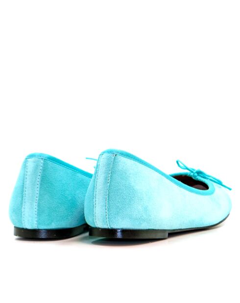 Ballerines en daim Marianela aqua