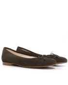 Ballerines en daim Marianela grises