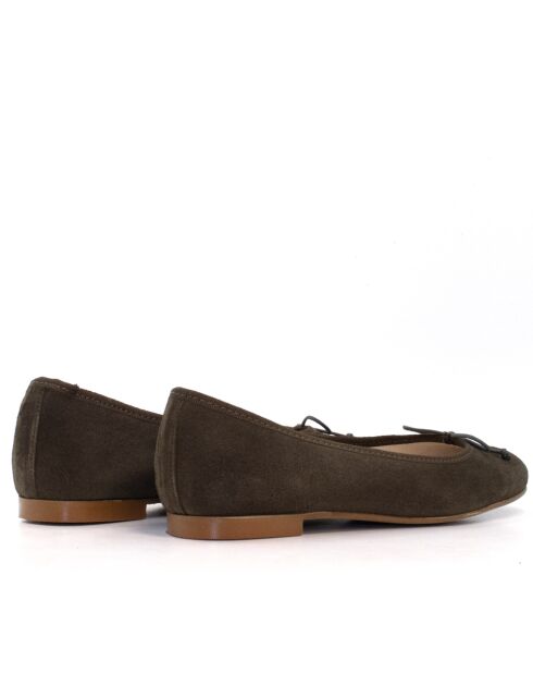 Ballerines en daim Marianela grises