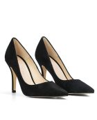 Escarpins à Talon : en daim Heidi noirs - Talon : 9,5cm
