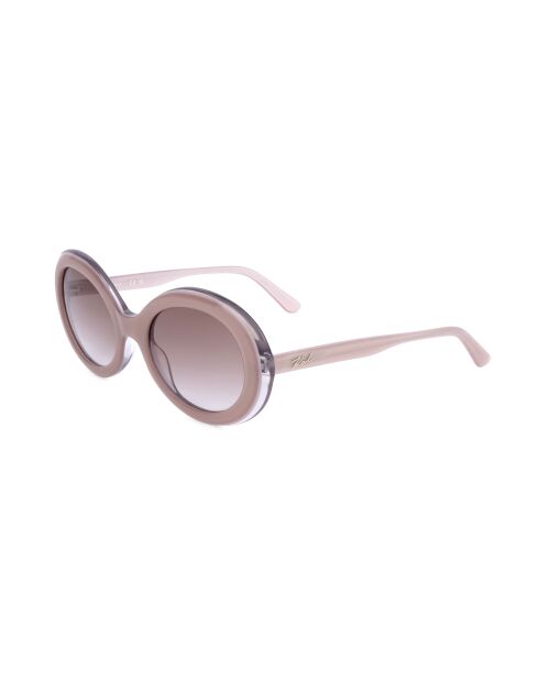 Lunette de soleil KL6058S beige rose trilayer