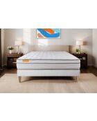 Ensemble matelas et sommier Memo Luxe blanc - 180x200 cm