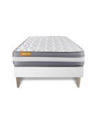 Ensemble matelas et sommier Memo Plus blanc - 90x190 cm