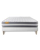 Ensemble matelas et sommier Memo Plus blanc - 160x200 cm