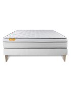 Ensemble matelas et sommier Memo Luxe blanc - 200x200 cm