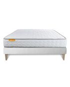 Ensemble matelas et sommier Memo blanc - 160x200 cm