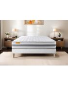 Ensemble matelas et sommier Memo Spring blanc - 140x200 cm