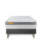 Ensemble matelas et sommier Memo Zen gris - 90x190 cm