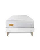 Ensemble matelas et sommier Memo Bio blanc - 90x190 cm