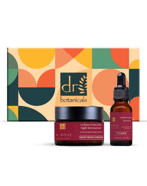 Kit Duo Hydratant & Sérum Yeux Anti-Âge La Rose Française - 50 ml + 15 ml