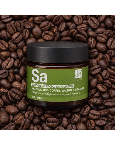 Exfoliant anti-âge à l'acide salicylique, café, noix et vitamine E - 30 ml
