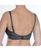 Soutien-gorge push-up à coques rigides Elizabeth anthracite
