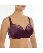 Soutien-gorge souple à armatures Alex-Sandra raisin noir