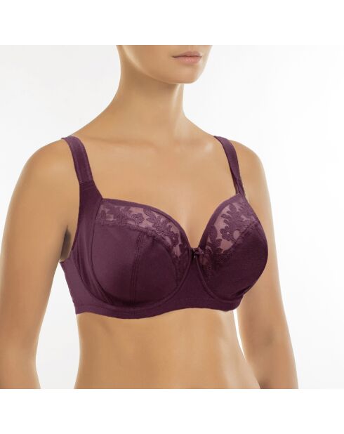 Soutien-gorge souple à armatures Alex-Sandra raisin noir