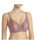 Soutien-gorge moulé à armatures et bonnets souples Mary-Anna rose de café