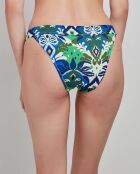Culotte bikini imprimé tribal multicolore