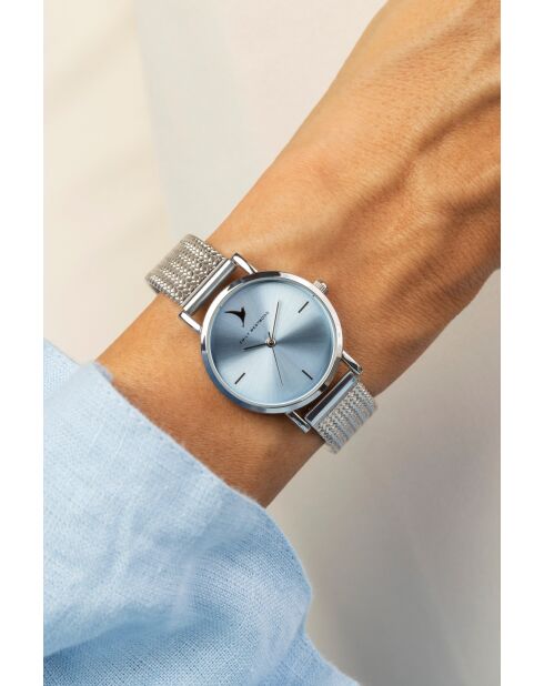Montre analogique  en Acier EKE-5914SQ argentée