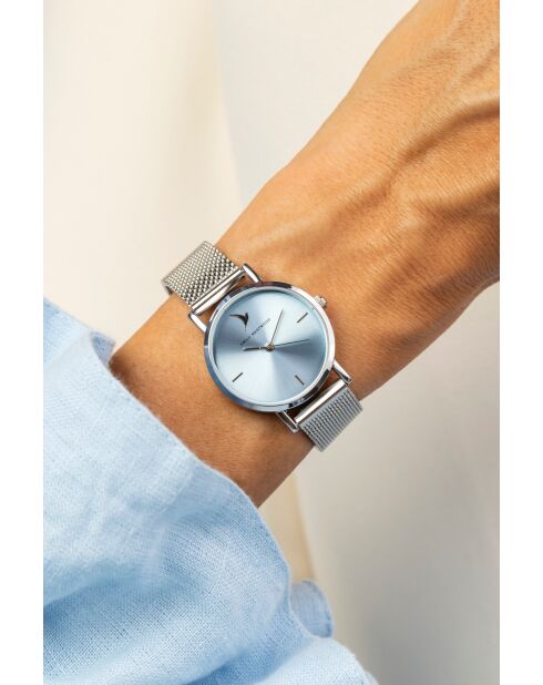 Montre analogique  en Acier EKE-2514 argentée