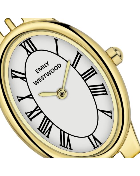 Montre analogique  en Acier EKU-X001 dorée
