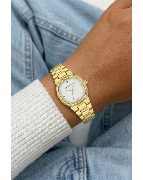 Montre analogique  en Acier ELA-X001 dorée
