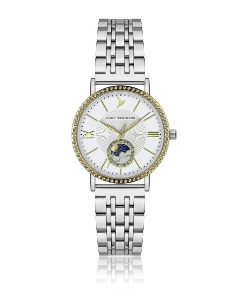 Montre analogique  en Acier EKA-5718SQ argentée