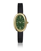 Montre analogique  en cuir EHZ-BC001Q10G noire