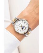 Montre analogique  en Acier EKA-5718SGQ argenté/doré