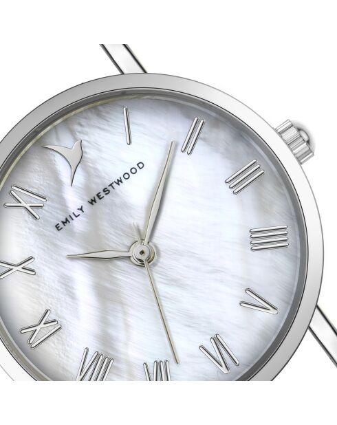 Montre analogique  en cuir EKH-BC001Q14S noire