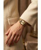 Montre analogique  en Acier EKN-6114GQ dorée