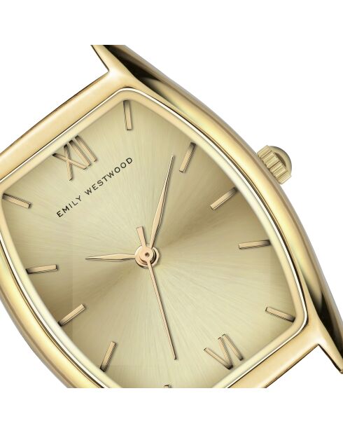Montre analogique  en Acier EKN-6114GQ dorée