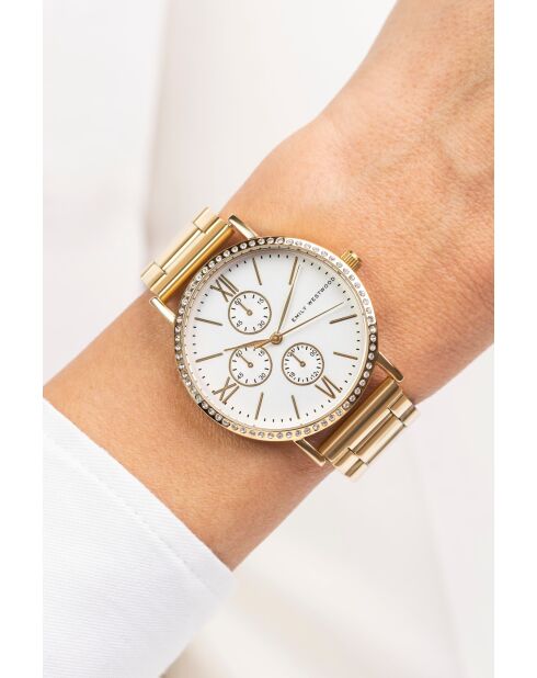 Montre analogique  en Acier EKC-4218GQ dorée