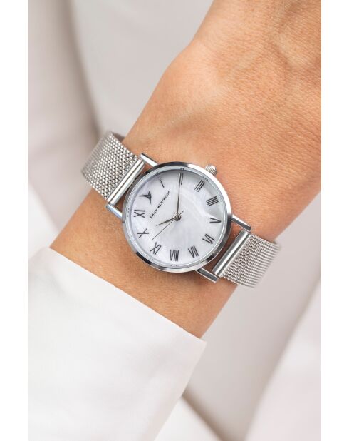 Montre analogique  en Acier EKH-2514 argentée