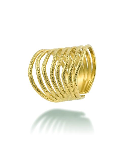 Bague en Acier Lucile dorée