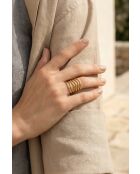 Bague en Acier Lucile dorée